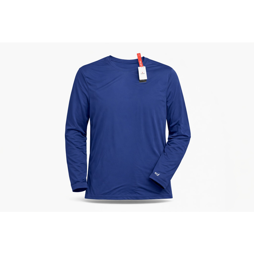 Baleaf Men’s UPF 50+ Long Sleeve Performance Shirt Blue Size L NWT